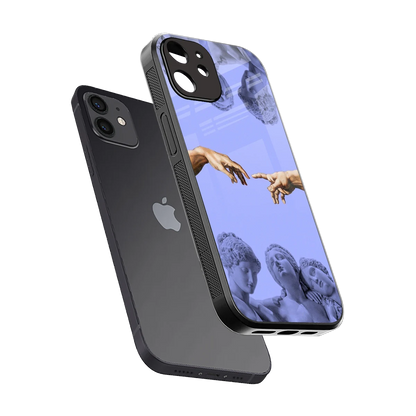 Sculpted Elegance sleek iphone 11 cover with tempered glass back and TPU edges