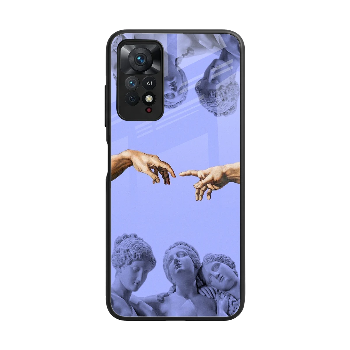 Sculpted Elegance back phone cover | glass case for redmi note 11 pro