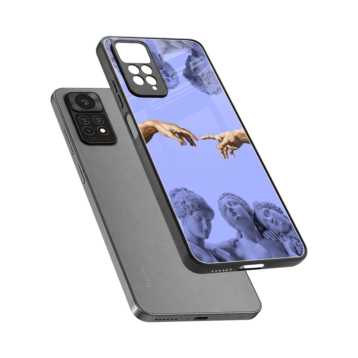 Sculpted Elegance sleek redmi note 11 pro cover with tempered glass back and TPU edges