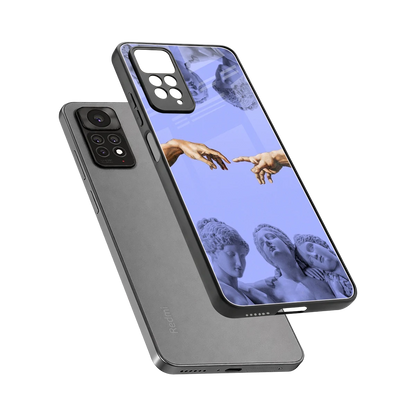 Sculpted Elegance sleek redmi note 11 pro cover with tempered glass back and TPU edges