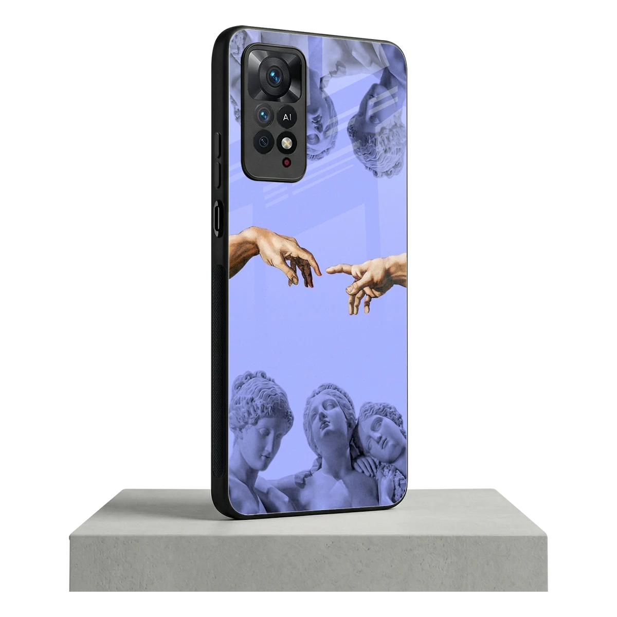 Sculpted Elegance redmi note 11 pro mobile cover | shockproof glass phone case
