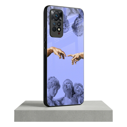 Sculpted Elegance redmi note 11 pro mobile cover | shockproof glass phone case