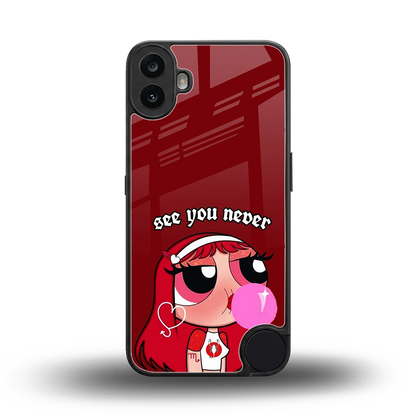 See You Never back phone cover | glass case for cmf nothing phone 1