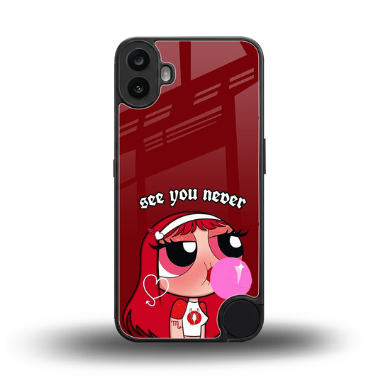 See You Never back phone cover | glass case for cmf nothing phone 1