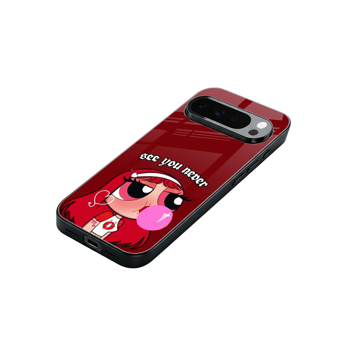 See You Never stylish phone case for google pixel 10 pro xl | glossy glass and slim fit