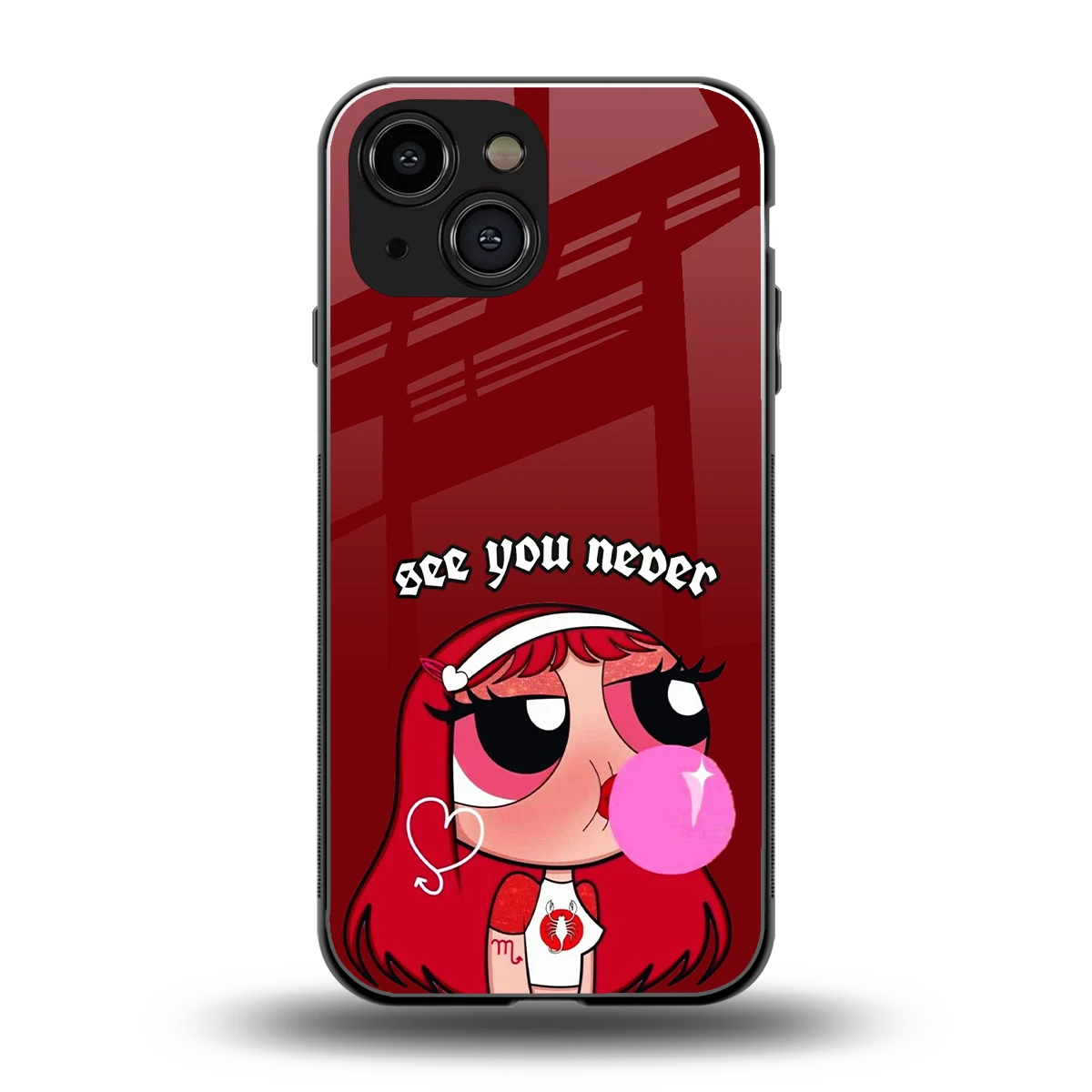 See You Never back phone cover | glass case for iphone 13 mini