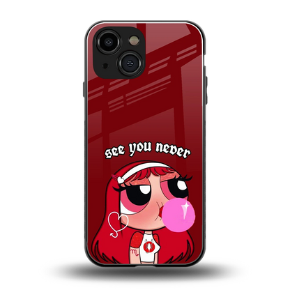 See You Never back phone cover | glass case for iphone 13 mini