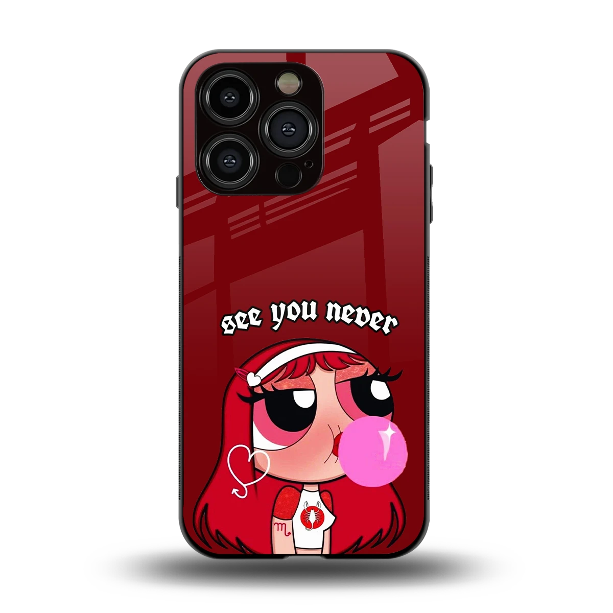 See You Never back phone cover | glass case for iphone 13 pro