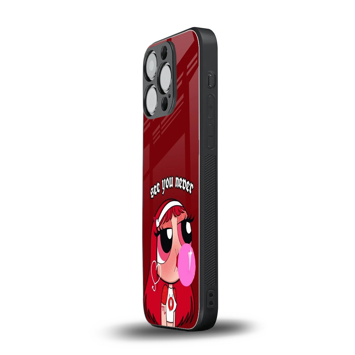 See You Never iphone 13 pro mobile cover | shockproof glass phone case