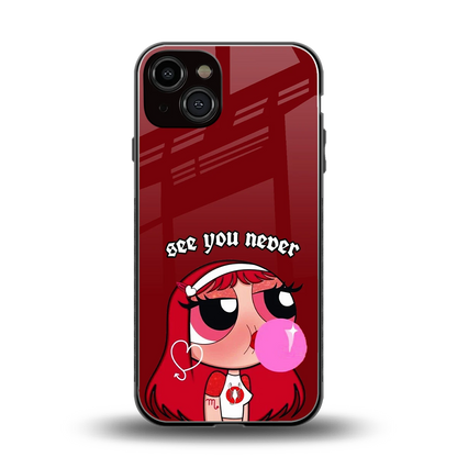 See You Never back phone cover | glass case for iphone 13