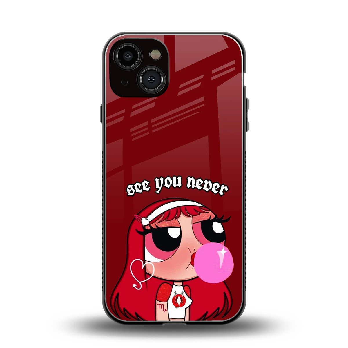 See You Never back phone cover | glass case for iphone 14