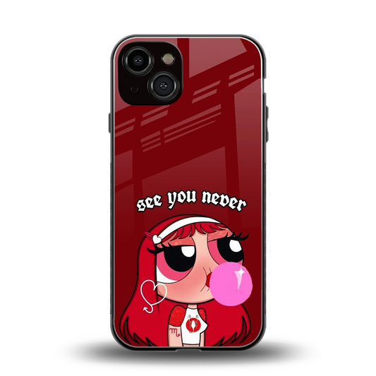 See You Never back phone cover | glass case for iphone 14