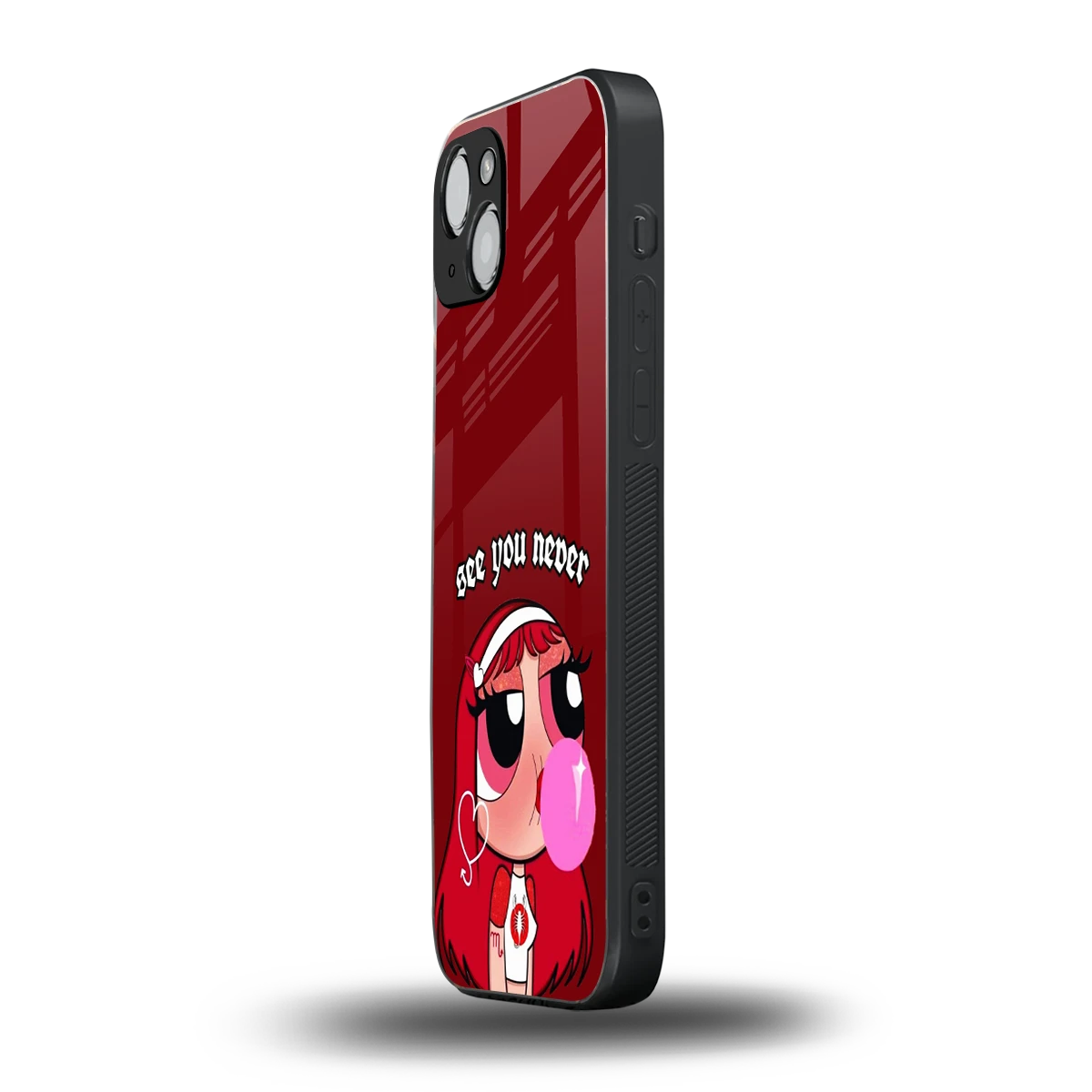 See You Never iphone 15 plus mobile cover | shockproof glass phone case