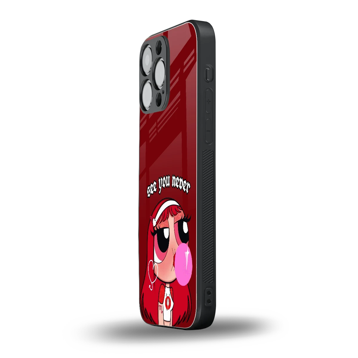 See You Never iphone 15 pro max mobile cover | shockproof glass phone case