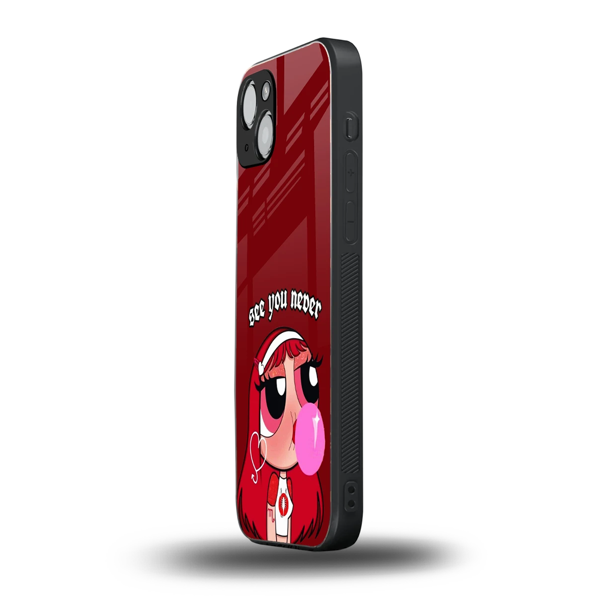 See You Never iphone 15 mobile cover | shockproof glass phone case