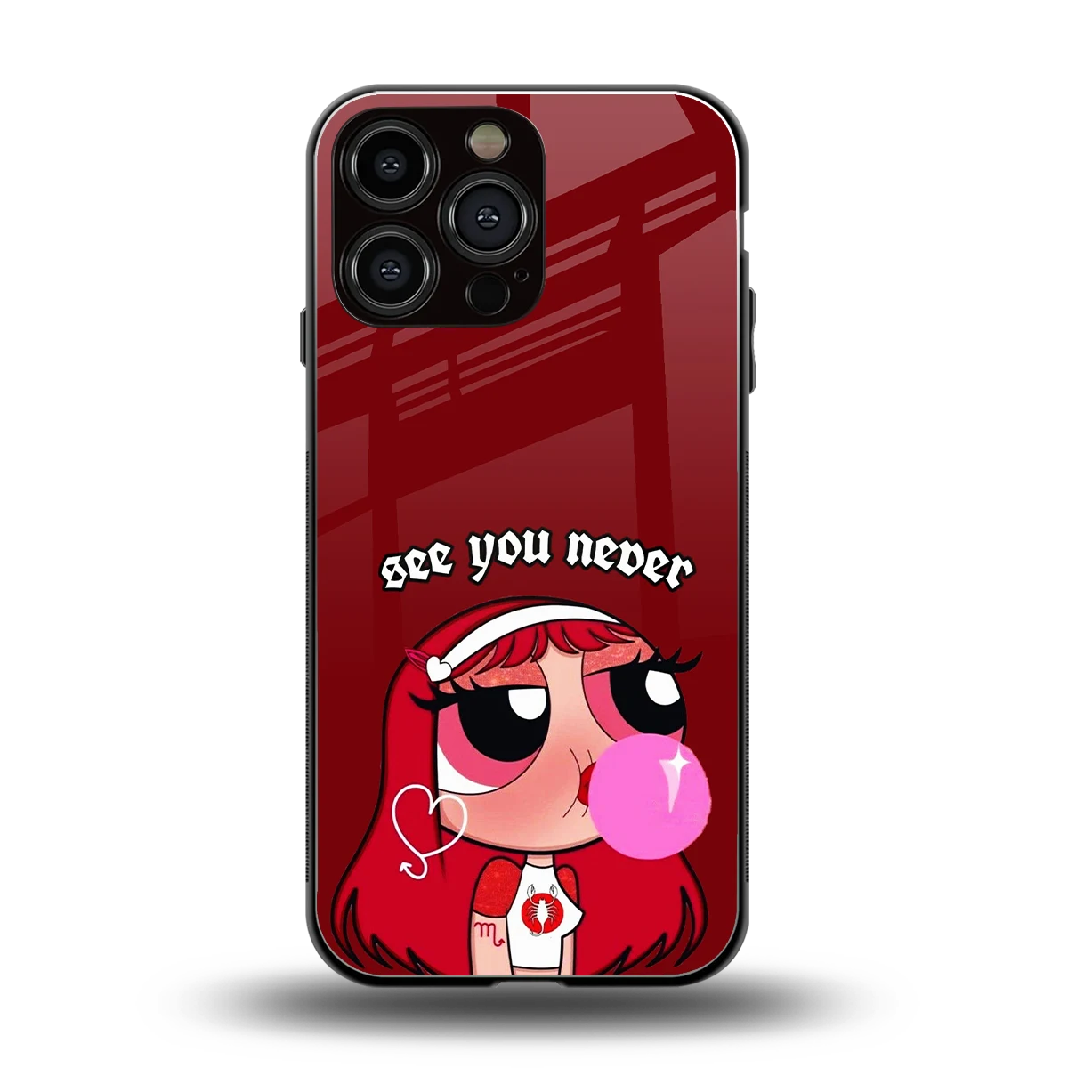 See You Never back phone cover | glass case for iphone 16 pro max