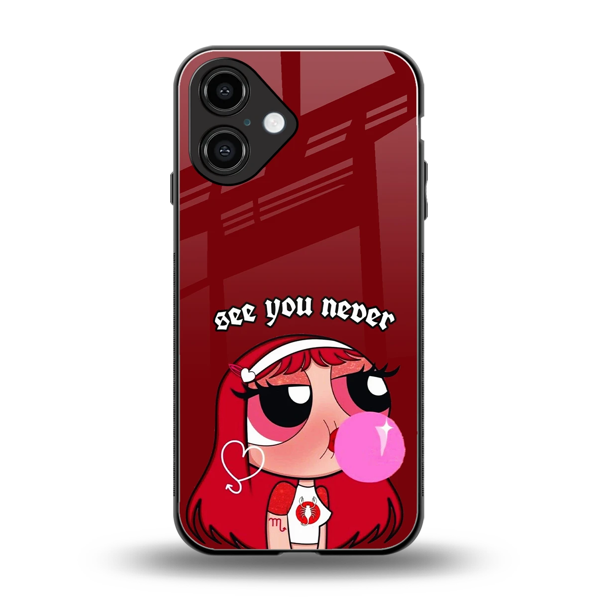 See You Never back phone cover | glass case for iphone 16