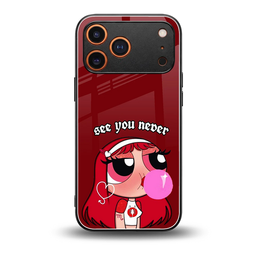 See You Never back phone cover | glass case for iphone 17 pro