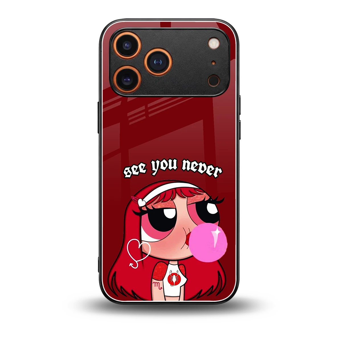 See You Never back phone cover | glass case for iphone 17 pro max