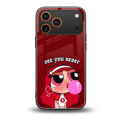 See You Never back phone cover | glass case for iphone 17 pro max