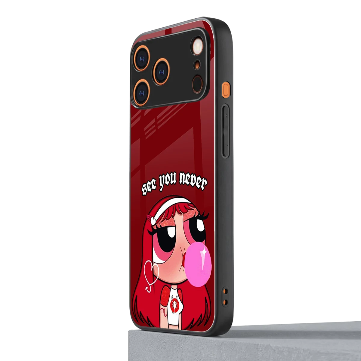 See You Never iphone 17 pro max mobile cover | shockproof glass phone case