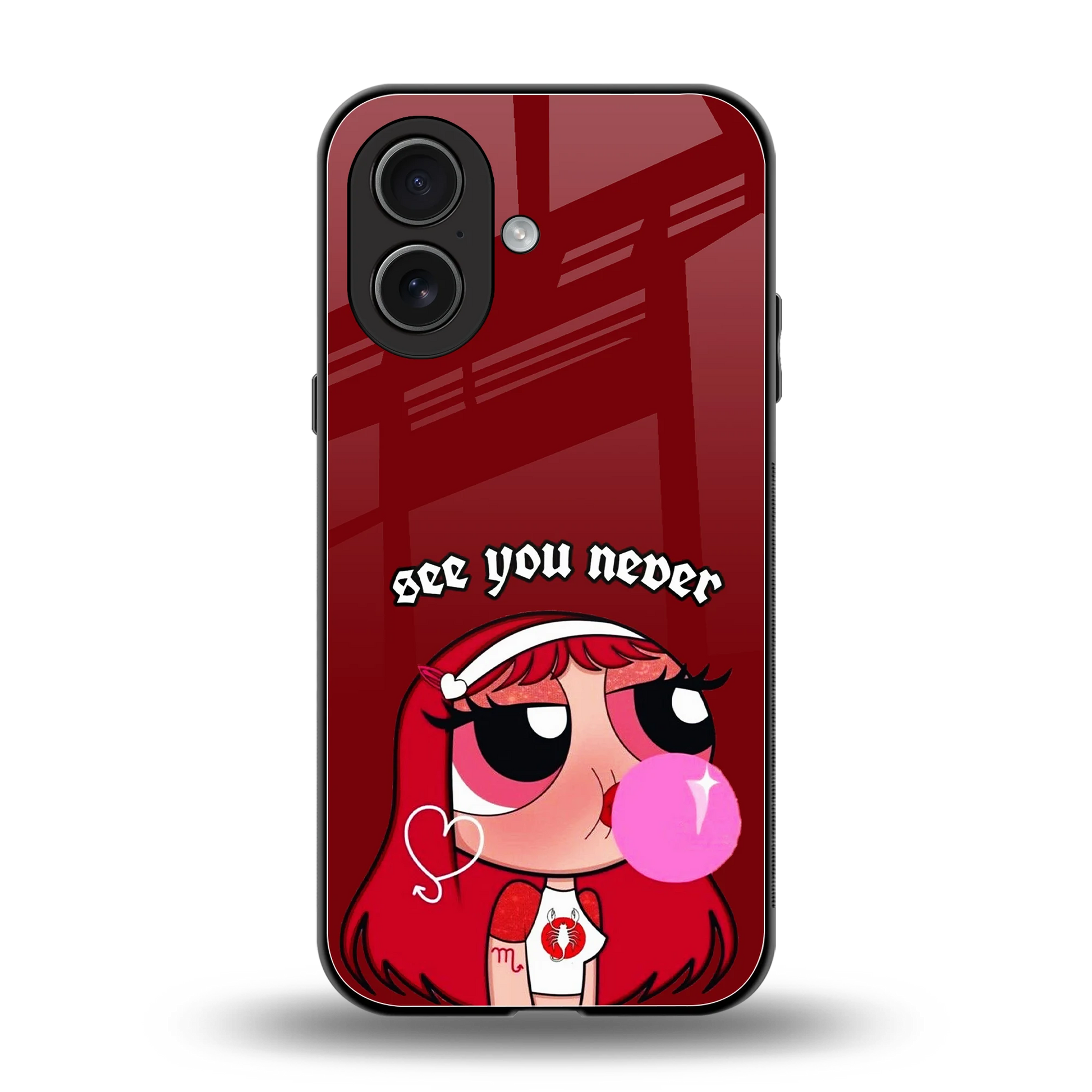 See You Never back phone cover | glass case for iphone 17