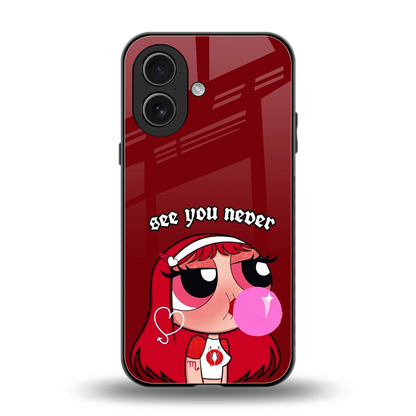See You Never back phone cover | glass case for iphone 17