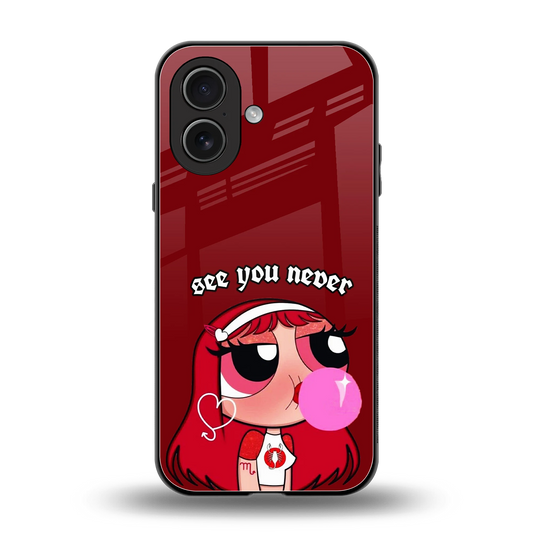 See You Never back phone cover | glass case for iphone 17