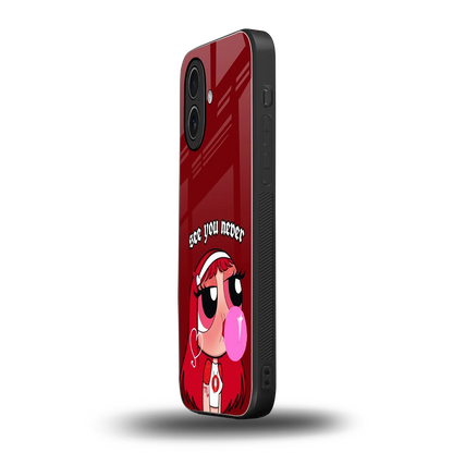 See You Never iphone 17 mobile cover | shockproof glass phone case
