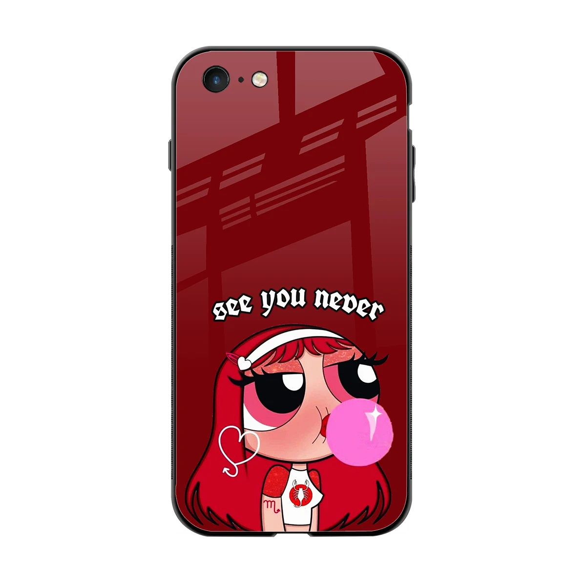 See You Never back phone cover | glass case for iphone 6