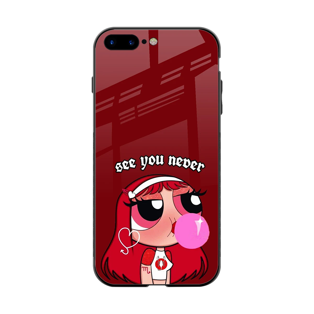 See You Never back phone cover | glass case for iphone 8 plus