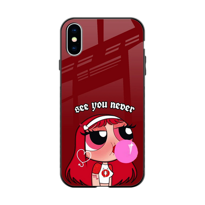 See You Never back phone cover | glass case for iphone x