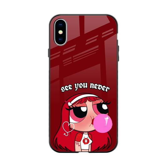 See You Never back phone cover | glass case for iphone x