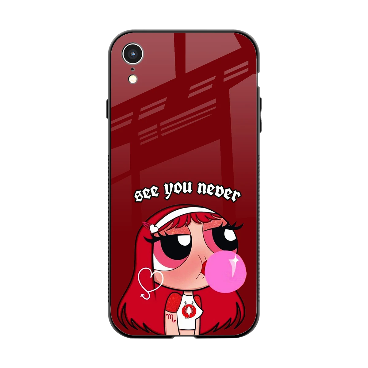 See You Never back phone cover | glass case for iphone xr