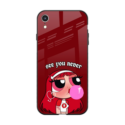 See You Never back phone cover | glass case for iphone xr