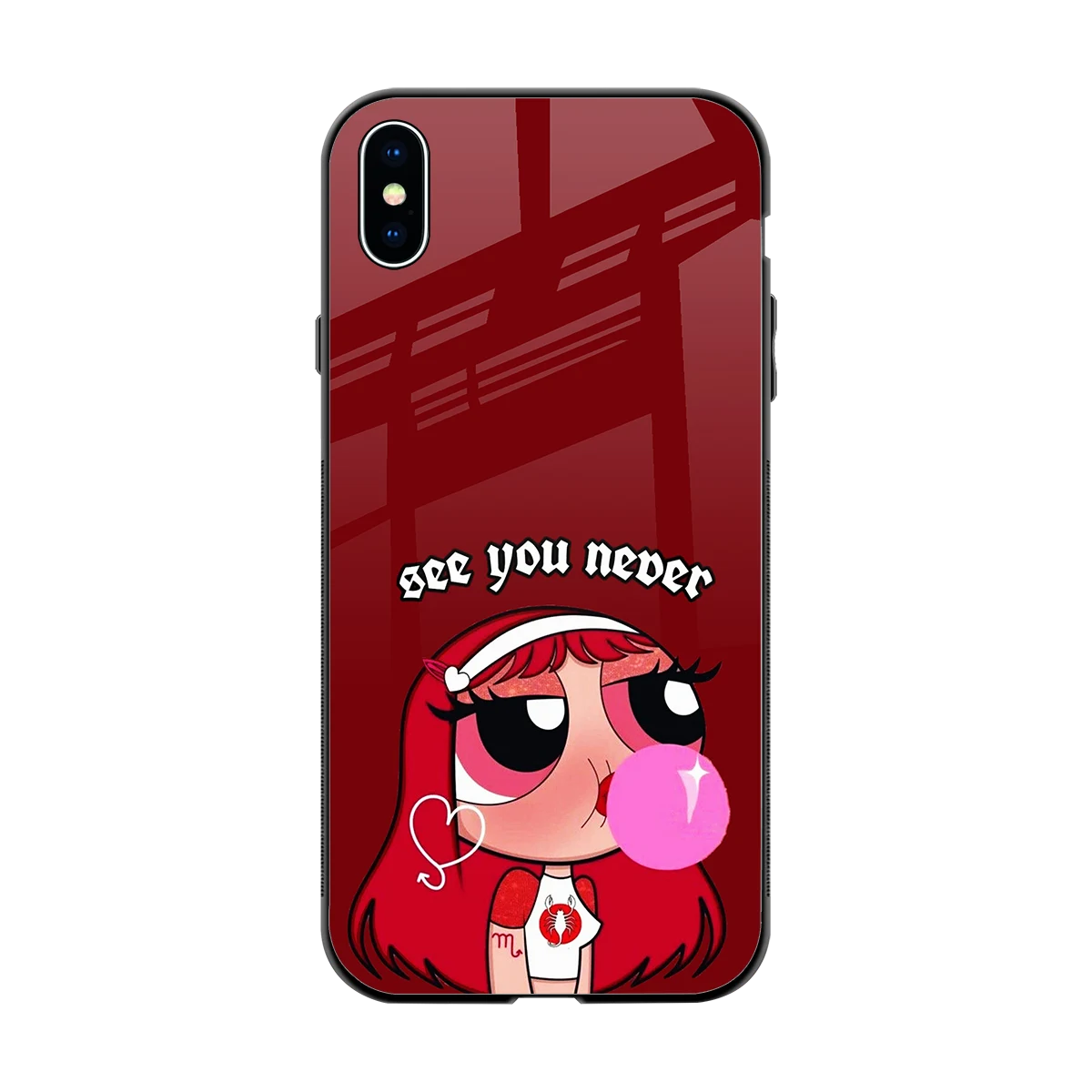 See You Never back phone cover | glass case for iphone xs max
