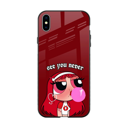See You Never back phone cover | glass case for iphone xs max