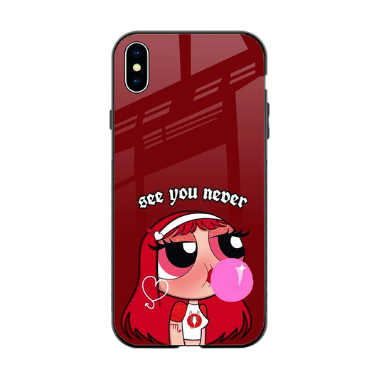 See You Never back phone cover | glass case for iphone xs max