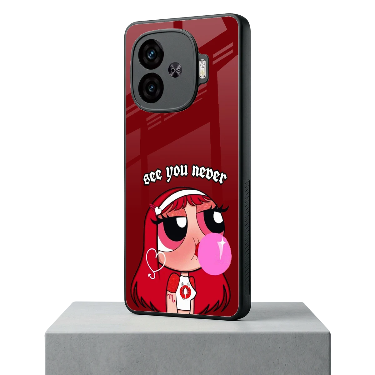 See You Never iqoo neo 10r 5g mobile cover | shockproof glass phone case