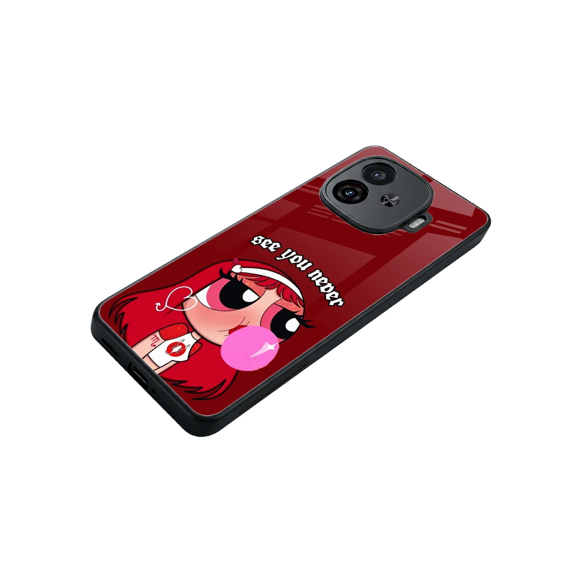 See You Never stylish phone case for iqoo neo 10r 5g | glossy glass and slim fit