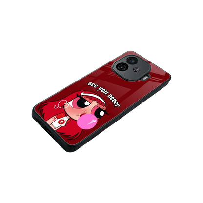 See You Never stylish phone case for iqoo neo 10r 5g | glossy glass and slim fit