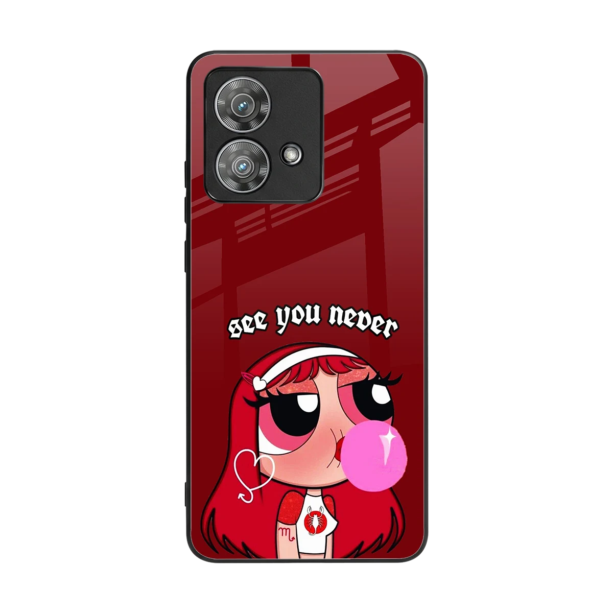 See You Never back phone cover | glass case for motorola edge 40 neo 5g