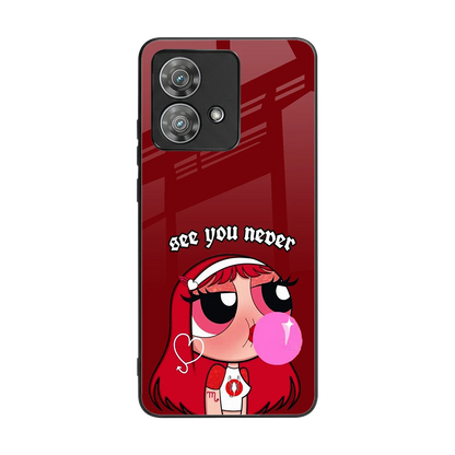 See You Never back phone cover | glass case for motorola edge 40 neo 5g