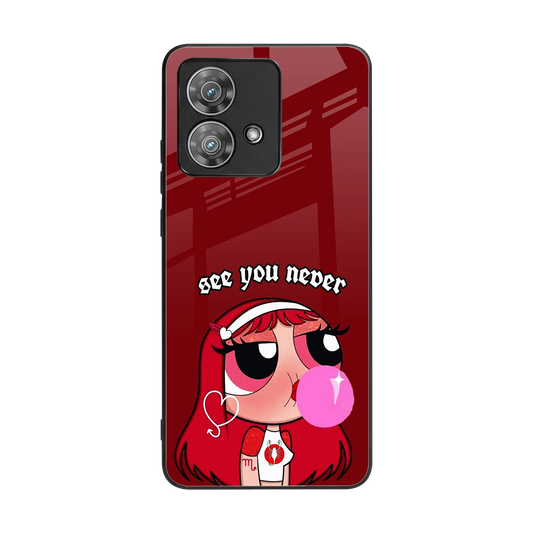 See You Never back phone cover | glass case for motorola edge 40 neo 5g