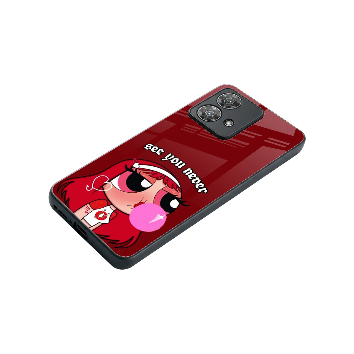 See You Never stylish phone case for motorola edge 40 neo 5g | glossy glass and slim fit