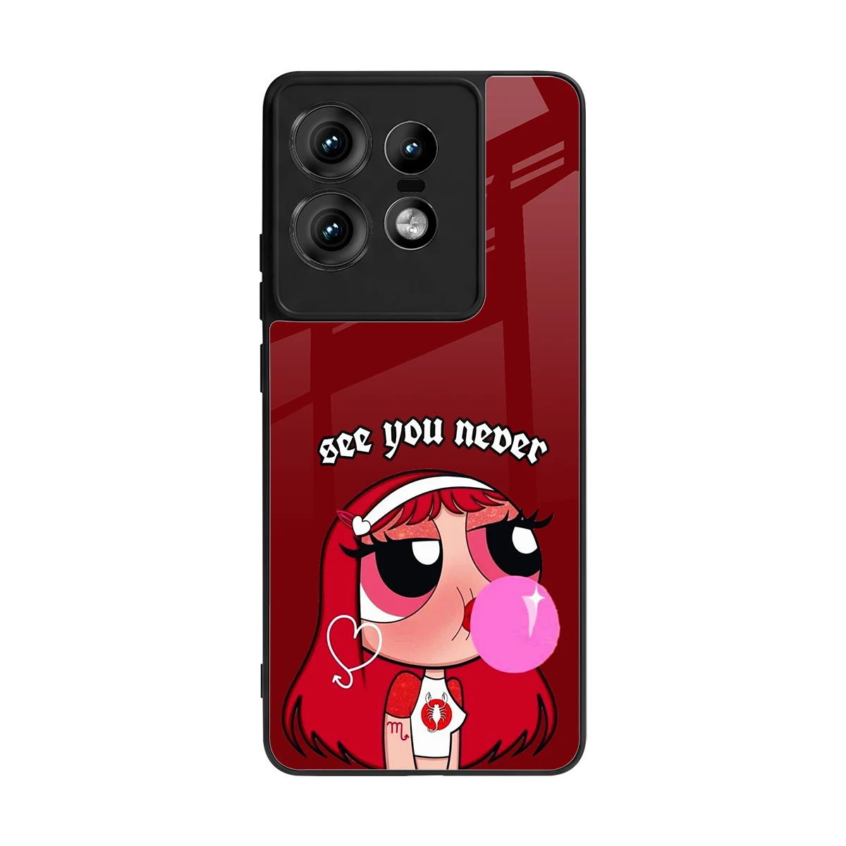 See You Never back phone cover | glass case for motorola edge 50 pro