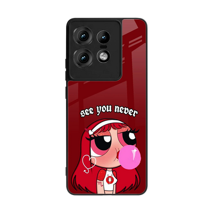 See You Never back phone cover | glass case for motorola edge 50 pro