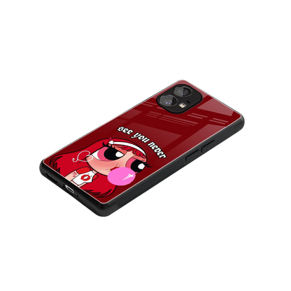 See You Never stylish phone case for nothing phone 1 | glossy glass and slim fit