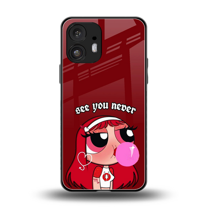 See You Never back phone cover | glass case for nothing phone 2