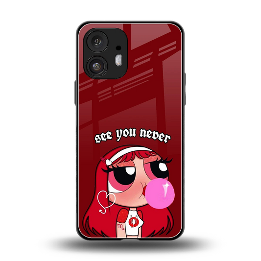 See You Never back phone cover | glass case for nothing phone 2